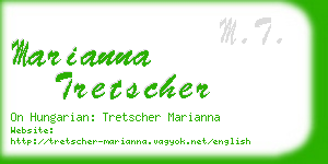 marianna tretscher business card